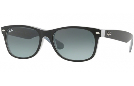 Gafas de Sol - Ray-Ban® - Ray-Ban® RB2132 NEW WAYFARER - 630971 MATTE BLACK ON OPAL ICE // GREY GRADIENT