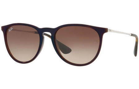 Lunettes de soleil - Ray-Ban® - Ray-Ban® RB4171 ERIKA - 631513 TRANSPARENT BROWN SP BLUE // BROWN GRADIENT DARK BROWN