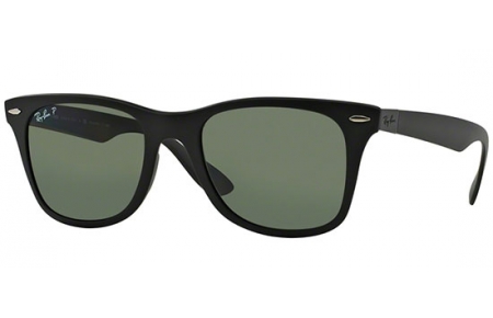 Gafas de Sol - Ray-Ban® - Ray-Ban® RB4195 WAYFARER LITERFORCE - 601S9A MATTE BLACK // GREEN POLARIZED