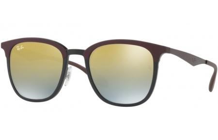 Sunglasses - Ray-Ban® - Ray-Ban® RB4278 - 6285A7 BLACK MATTE BROWN // GREEN MIRROR SILVER GRADIENT GOLD