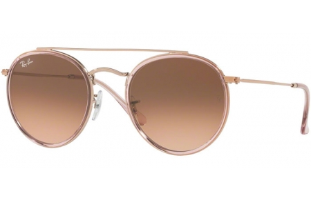 Gafas de Sol - Ray-Ban® - Ray-Ban® RB3647N ROUND DOUBLE BRIDGE - 9069A5 PINK // PINK GRADIENT BROWN