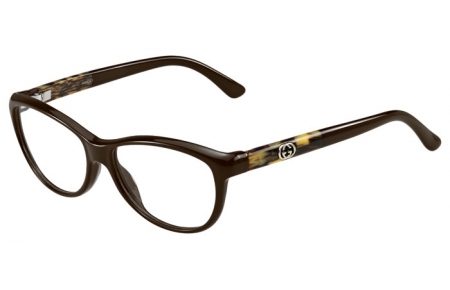 Lunettes de vue - Gucci - GG 3626 - DKP BROWN HORN BROWN