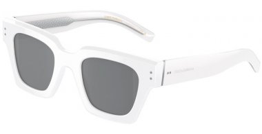 Lunettes de soleil - Dolce & Gabbana - DG4413 - 337440 WHITE // GREY MIRROR BLACK