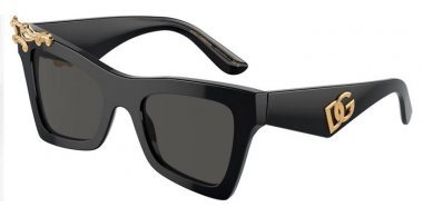 Lunettes de soleil - Dolce & Gabbana - DG4434 - 501/87 BLACK // DARK GREY