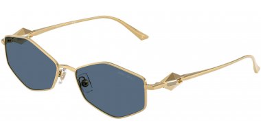 Gafas de Sol - Jimmy Choo - JC4017 - 302380  GOLD // DARK BLUE