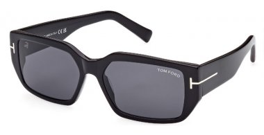 Gafas de Sol - Tom Ford - SILVANO-02 FT0989 - 01A  SHINY BLACK // GREY
