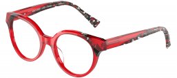 Monturas - Alain Mikli - A03143 SAVOIE - 004 RED TRANSPARENT DAMIER RED BLACK