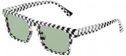 Sunglasses - Alain Mikli - A05065 N°861 SUN - 001/2 DAMIER BLACK WHITE // GREEN