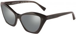 Sunglasses - Alain Mikli - A05056 AMBRETTE - 001/6G PONTILLE BLACK NOIR MIKLI // BLACK SATIN MIRROR