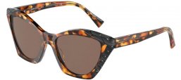 Sunglasses - Alain Mikli - A05056 AMBRETTE - 007/3G HAVANA BLACK RHOMBUS // LIGHT BROWN