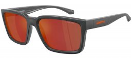 Gafas de Sol - Arnette - AN4346 PLOT TWIST - 28706Q  MATTE GREY TOP SHINY // GREY MIRROR ORANGE YELLOW