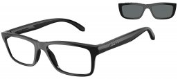 Monturas - Arnette - AN4356 GRAF - 27581W  RUBBER BLACK // CLEAR + CLIP ON DARK GREY POLARIZED