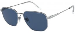 Sunglasses - Arnette - AN3086 SLING - 74080  BRUSHED SILVER // BLUE