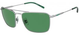 Sunglasses - Arnette - AN3088 BOULEVARDIER - 758/2 SILVER // GREEN