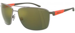 Sunglasses - Arnette - AN3089 BEVERLEE - 741/6R GUNMETAL // DARK GREEN MIRROR PETROLEUM