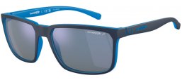 Sunglasses - Arnette - AN4251 STRIPE - 286422  MATTE NAVY BLUE ON LIGHT BLUE // DARK GREY WATER MIRROR POLARIZED