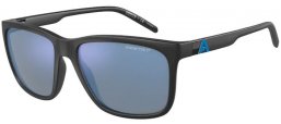 Sunglasses - Arnette - AN4272 ADIOS BABY! - 275822 MATTE BLACK // DARK GREY MIRROR WATER POLARIZED