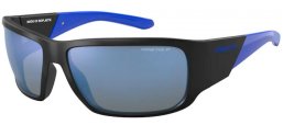 Lunettes de soleil - Arnette - AN4297 SNAP II - 280622 MATTE BLACK // DARK GREY MIRROR WATER POLARIZED