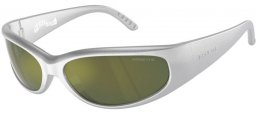 Gafas de Sol - Arnette - AN4302 CATFISH - 28676R  METALLIC SILVER // DARK GREEN MIRROR PETROLEUM