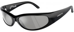 Sunglasses - Arnette - AN4302 CATFISH - 2900Z3  RECYCLED BLACK // GREY MIRROR SILVER POLARIZED