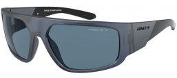 Gafas de Sol - Arnette - AN4304 HEIST 3.0 - 28462V MATTE TRANSPARENT BLUE // DARK BLUE POLARIZED