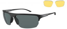 Gafas de Sol - Arnette - AN4308 DEAN II - 275881  MATTE BLACK // DARK GREY POLARIZED + YELLOW