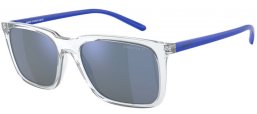 Gafas de Sol - Arnette - AN4314 TRIGON - 275222  CRYSTAL // DARK GREY MIRROR BLUE POLARIZED