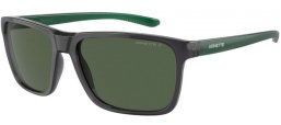 Lunettes de soleil - Arnette - AN4323 SOKATRA - 27869A  TRANSPARENT GREY // DARK GREEN POLARIZED