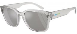 Lunettes de soleil - Arnette - AN4325 HAMIE - 28586G  TRANSPARENT GREY // LIGHT GREY MIRROR SILVER