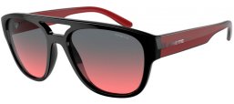 Sunglasses - Arnette - AN4327 MEW2 - 275377  BLACK // DARK GREY GRADIENT RED