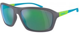 Sunglasses - Arnette - AN4329 NITEWISH - 28538N  MATTE LIGHT GREY // BLUE MIRROR GREEN