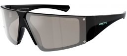 Sunglasses - Arnette - AN4332 SATURNYA - 29006G  BLACK // LIGHT GREY MIRROR SILVER