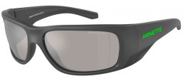 Lunettes de soleil - Arnette - AN4345 FLIPSIDE - 28706G  MATTE GREY TOP SHINY // LIGHT GREY MIRROR SILVER