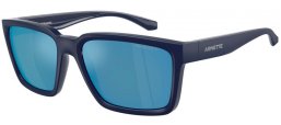 Lunettes de soleil - Arnette - AN4346 PLOT TWIST - 275922  MATTE DARK BLUE TOP SHINY // DARK GREY MIRROR WATER POLARIZED
