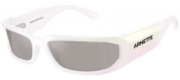 Lunettes de soleil - Arnette - AN4349 SMAZE - 29746G  OPAL WHITE GRADIENT // LIGHT GREY MIRROR SILVER