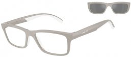 Monturas - Arnette - AN4356 GRAF - 29871W  LIGHT GREY RUBBER WHITE // CLEAR + CLIP ON DARK GREY MIRROR SILVER