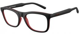 Lunettes de vue - Arnette - AN7217 NAMAZU - 2912  MATTE TOP BLACK TRANSPARENT RED