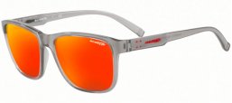 Sunglasses - Arnette - AN4255 SHOREDICK - 25906Q TRANSPARENT GREY // DARK GREY MIRROR RED YELLOW