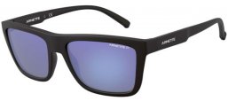 Sunglasses - Arnette - AN4262 DEEP ELLUM - 01/22 MATTE BLACK // DARK GREY MIRROR WATER POLARIZED