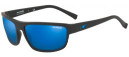 Sunglasses - Arnette - AN4259 BORROW  - 01/55 MATTE BLACK // BLUE MIRROR BLUE