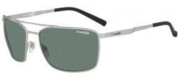 Sunglasses - Arnette - AN3080 MABONENG - 705/71 SILVER RUBBER // GREEN