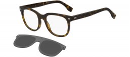Monturas - BOSS Hugo Boss - BOSS 1444/CS-2 - 086 (IR) HAVANA // CLEAR + CLIP ON GREY BLUE