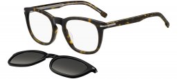 Monturas - BOSS Hugo Boss - BOSS 1725/G/CS - WR7 (LB) BLACK HAVANA // CLEAR + CLIP ON GREEN GRADIENT POLARIZED