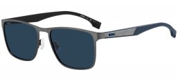 Gafas de Sol - BOSS Hugo Boss - BOSS 1826/S - R80 (KU) MATTE DARK RUTHENIUM // BLUE