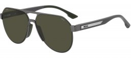 Gafas de Sol - BOSS Hugo Boss - BOSS 1989/S - SVK (L7) MATTE RUTHENIUM BLACK // GREEN POLARIZED HIGH CONTRAST