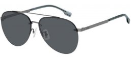 Sunglasses - BOSS Hugo Boss - BOSS 1537/F/SK - 6LB (IR) RUTHENIUM // GREY
