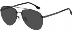 Sunglasses - BOSS Hugo Boss - BOSS 1537/F/SK - V81 (IR) DARK RUTHENIUM BLACK // GREY