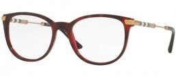 Lunettes de vue - Burberry - BE2255Q - 3657 TOP HAVANA ON BORDEAUX