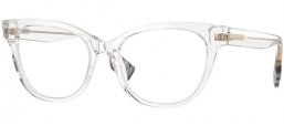 Lunettes de vue - Burberry - BE2375 EVELYN - 3024 TRANSPARENT