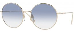 Sunglasses - Burberry - BE3132 PIPPA - 110919 LIGHT GOLD // CLEAR GRADIENT LIGHT BLUE